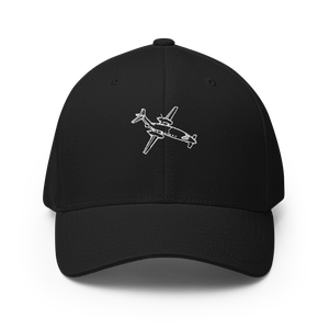 Piaggio Avanti Business Airplane Flexfit Hat