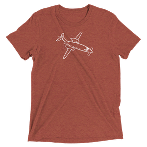 Piaggio Avanti Business Airplane Tri-blend T-Shirt