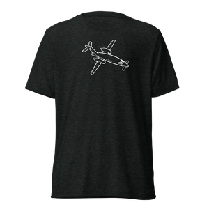 Piaggio Avanti Business Airplane Tri-blend T-Shirt