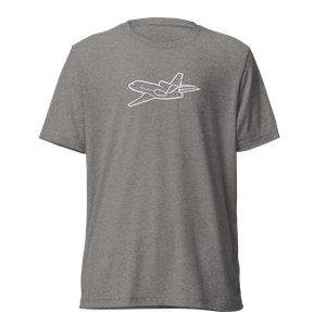 Dassault Falcon 900 EX Business Jet Tri-blend T-Shirt