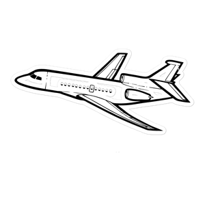 Dassault Falcon 7X Business Jet Sticker
