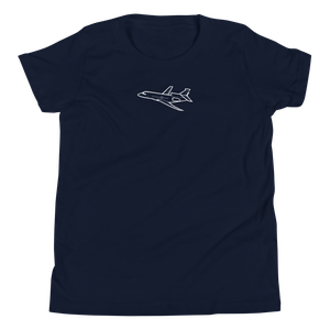 Dassault Falcon 7X Business Jet Youth T-Shirt