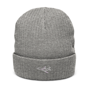 Dassault Falcon 7X Business Jet Atlantis Recycled Cuffed Beanie