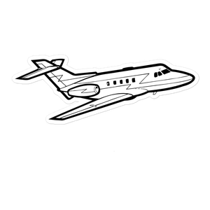 BAE 125 Business Jet Sticker
