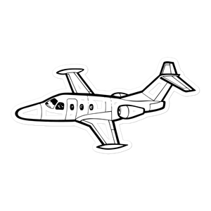 Eclipse 500 Business Jet Sticker