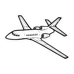 Dassault Falcon 50 Business Jet Sticker