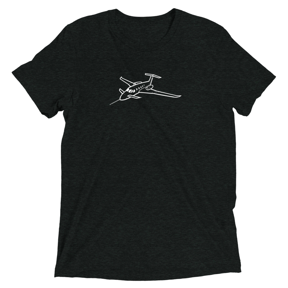 Gulfstream G-200 Triumph Business Jet Tri-blend T-Shirt 