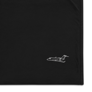 Gulfstream G280 Business Jet Port Authority Embroidered Premium Sherpa Blanket