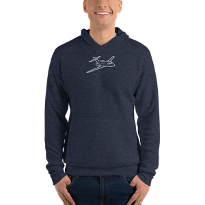 Hawker 800 Business Jet Bella + Canvas Hoodie