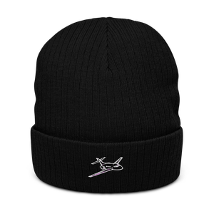 Hawker 800 Business Jet Atlantis Recycled Cuffed Beanie