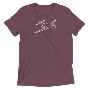 Hawker 800 Business Jet Tri-blend T-Shirt