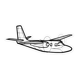 Aero Commander Business Airplane Sticker