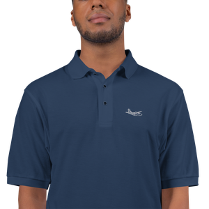 Aero Commander Business Airplane Port Authority Embroidered Polo Shirt