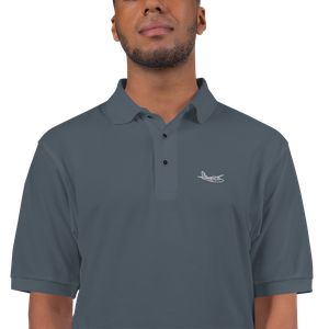 Aero Commander Business Airplane Port Authority Embroidered Polo Shirt