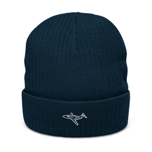 Cessna Citation Mustang Business Jet Atlantis Recycled Cuffed Beanie