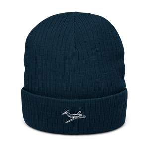 Hawker 400 Business Jet Atlantis Recycled Cuffed Beanie