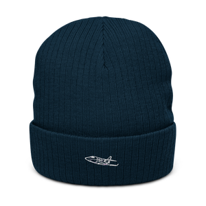 GROB SPn Business Jet Atlantis Recycled Cuffed Beanie