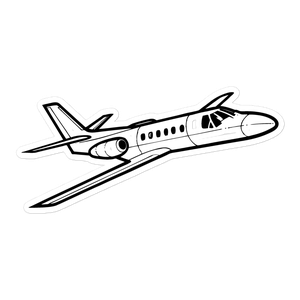 Cessna Citation II Business Jet Sticker