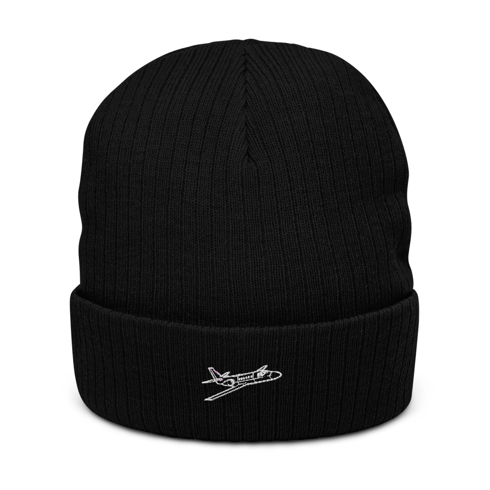 Cessna Citation II Business Jet Atlantis Recycled Cuffed Beanie 