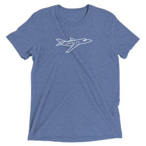 Dassault Falcon 100 Business Jet Tri-blend T-Shirt