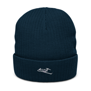 Bombardier Challenger 300 Business Jet Atlantis Recycled Cuffed Beanie