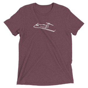 Bombardier Challenger 300 Business Jet Tri-blend T-Shirt