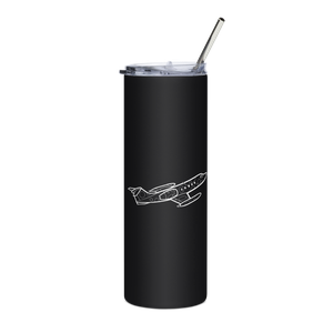 Bombardier's Iconic Learjet  Stainless Steel Tumbler