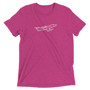 Bombardier's Iconic Learjet Tri-blend T-Shirt