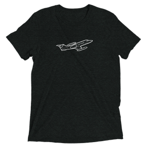 Bombardier's Iconic Learjet Tri-blend T-Shirt