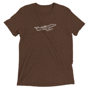 Bombardier's Iconic Learjet Tri-blend T-Shirt