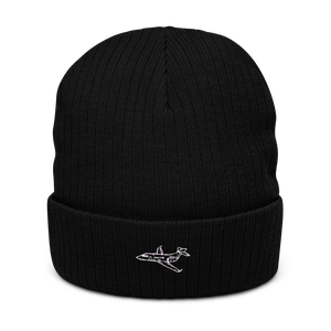 Hawker 900 XP Business Jet Atlantis Recycled Cuffed Beanie