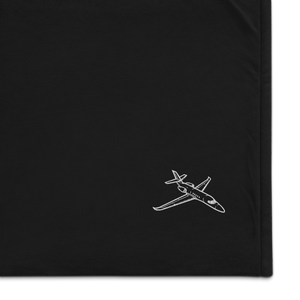 Cessna Citation Latitude Business Jet 2 Port Authority Embroidered Premium Sherpa Blanket
