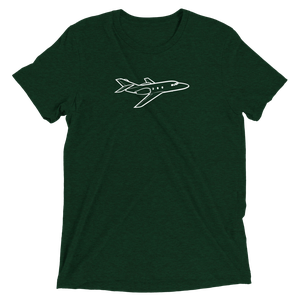 Dassault Falcon 10 Business Jet Tri-blend T-Shirt