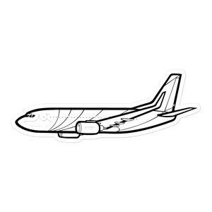 Boeing BBJ Business Jet Sticker