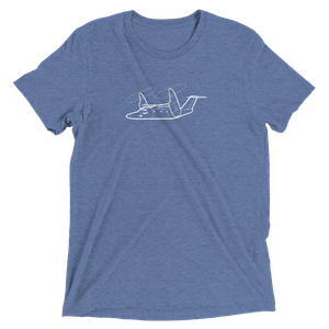 Bell/Agusta BA609 Business Airplane Tri-blend T-Shirt