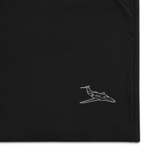 Beechcraft Premier 1 Business Jet Port Authority Embroidered Premium Sherpa Blanket
