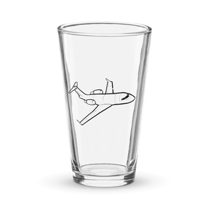 Bombardier Challenger 604 Business Jet  Shaker Pint Glass