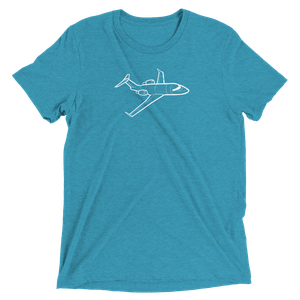 Bombardier Challenger 604 Business Jet Tri-blend T-Shirt