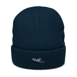 Dassault Falcon 900 LX Business Jet Atlantis Recycled Cuffed Beanie