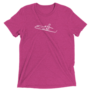 Dassault Falcon 900 LX Business Jet Tri-blend T-Shirt