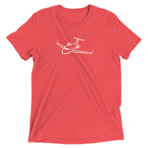 Bombardier Challenger 605 Business Jet Tri-blend T-Shirt