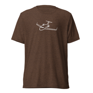 Bombardier Challenger 605 Business Jet Tri-blend T-Shirt