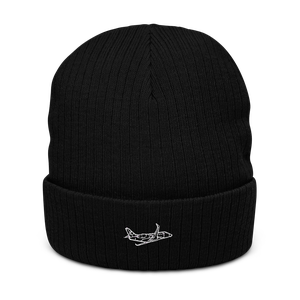 Gulfstream G200 Business Jet Atlantis Recycled Cuffed Beanie