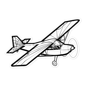 Rans S-7 Courier Sport Aircraft Sticker