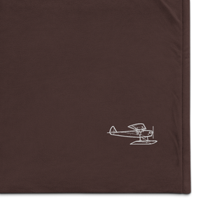 Heath Parasol Homebuilt Sport Aircraft Port Authority Embroidered Premium Sherpa Blanket