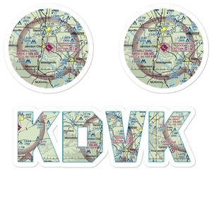 Stuart Powell Field (DVK) VFR Sectional Sticker Pack