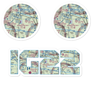 Lake Maxinkuckee Seaplane Base (01H) VFR Sectional Sticker Pack