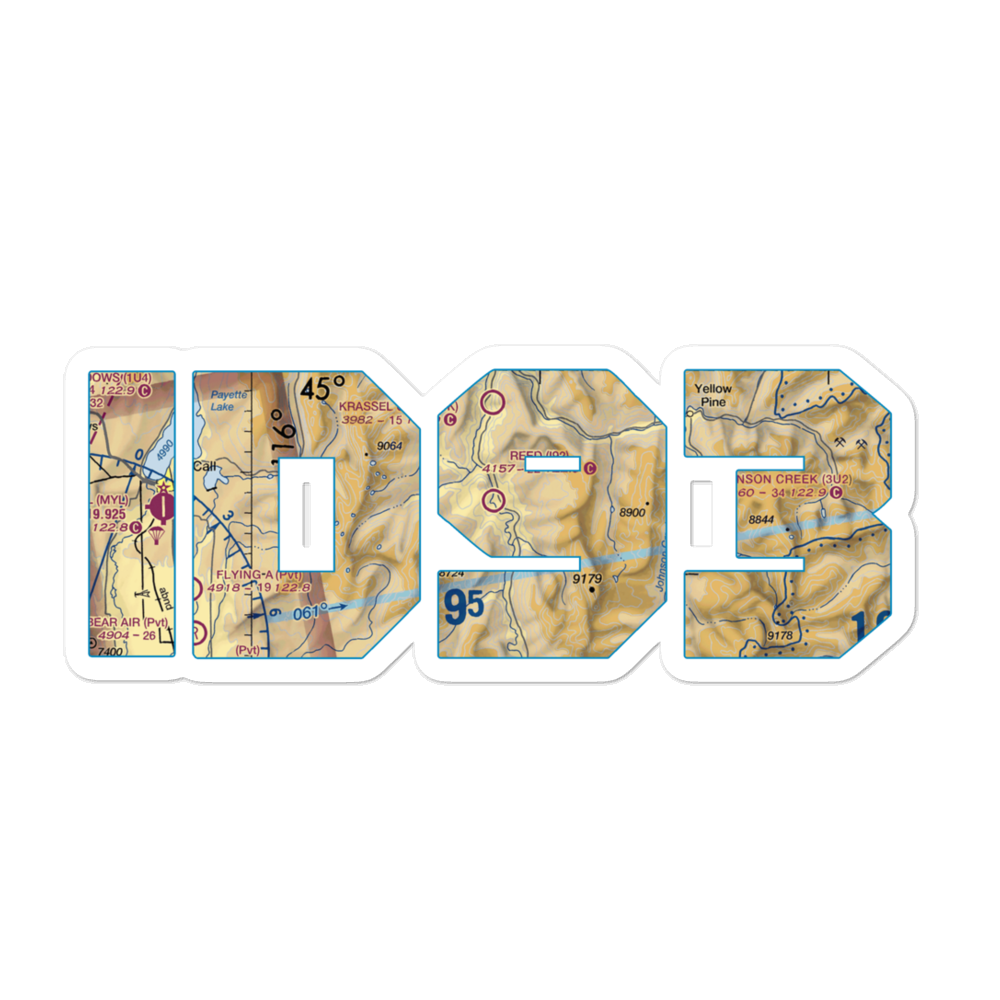 Reed Ranch Airport (I92) VFR Sectional Sticker 