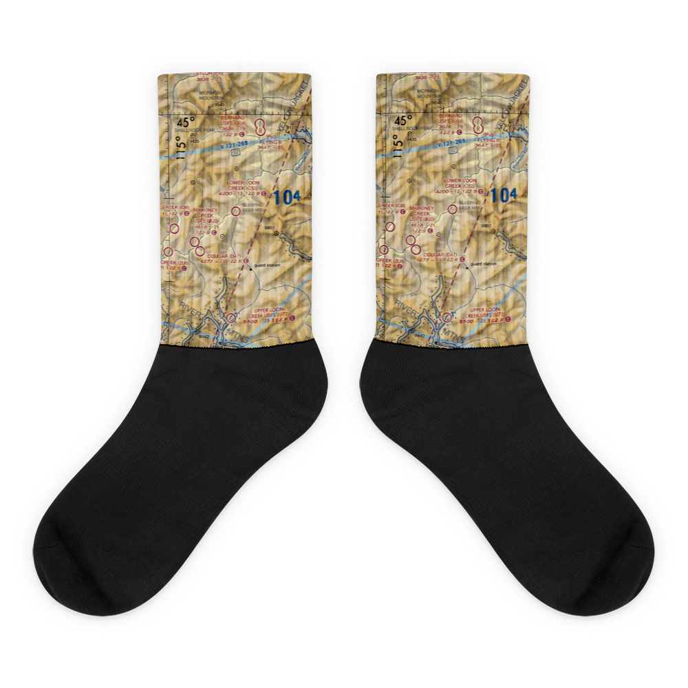 Lower Loon Creek Airport (C53) VFR Sectional Socks 