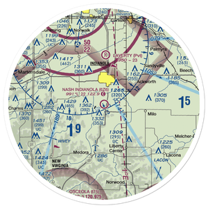 Nash Field Indianola Airport (6Z6) VFR Sectional Sticker (30 mile)